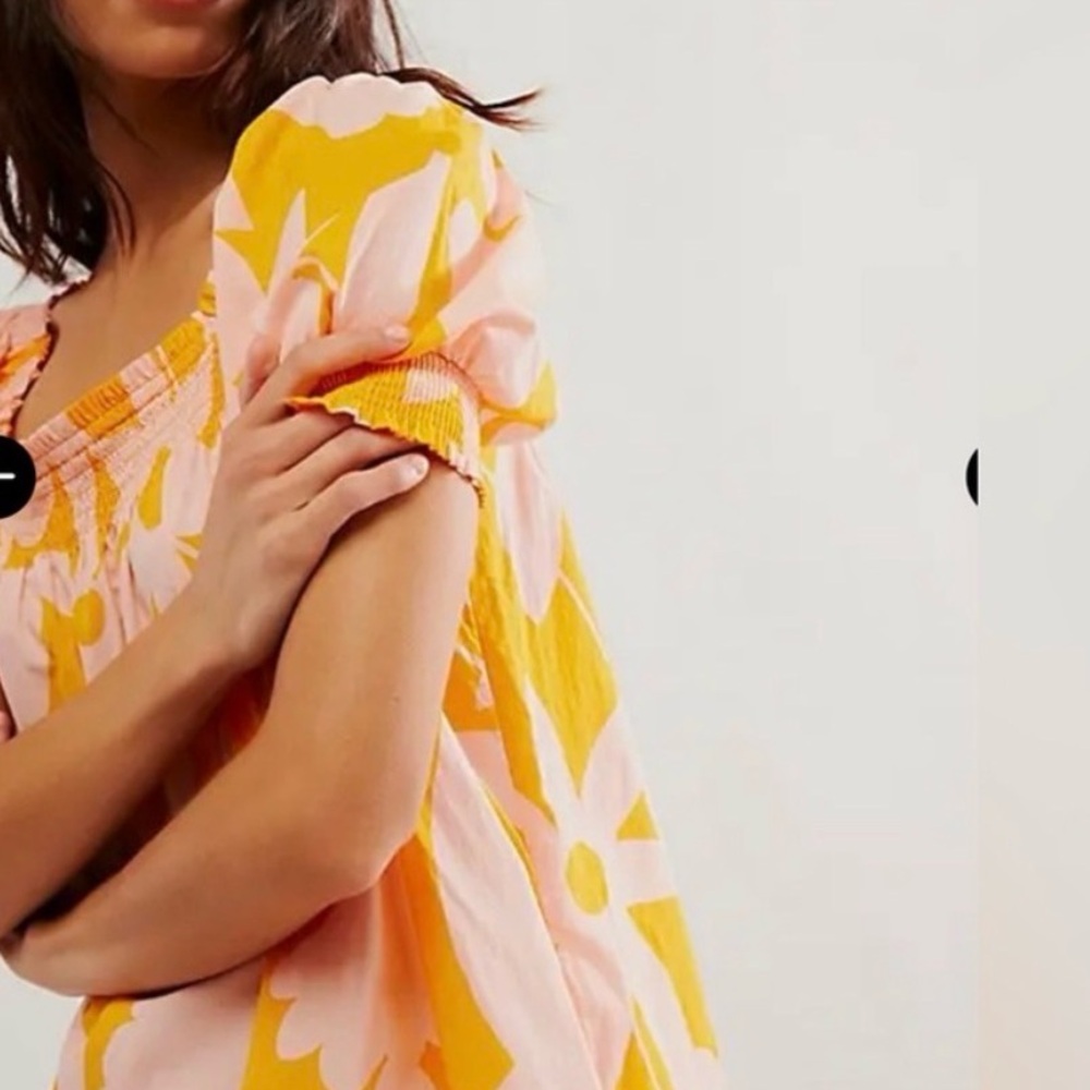 Free People Mila Mini Floral
Printed Dress Size L nwot gorgeous color combo!! - Picture 2 of 7